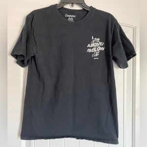 Empyre Mens Medium Above Below Black Tee Shirt